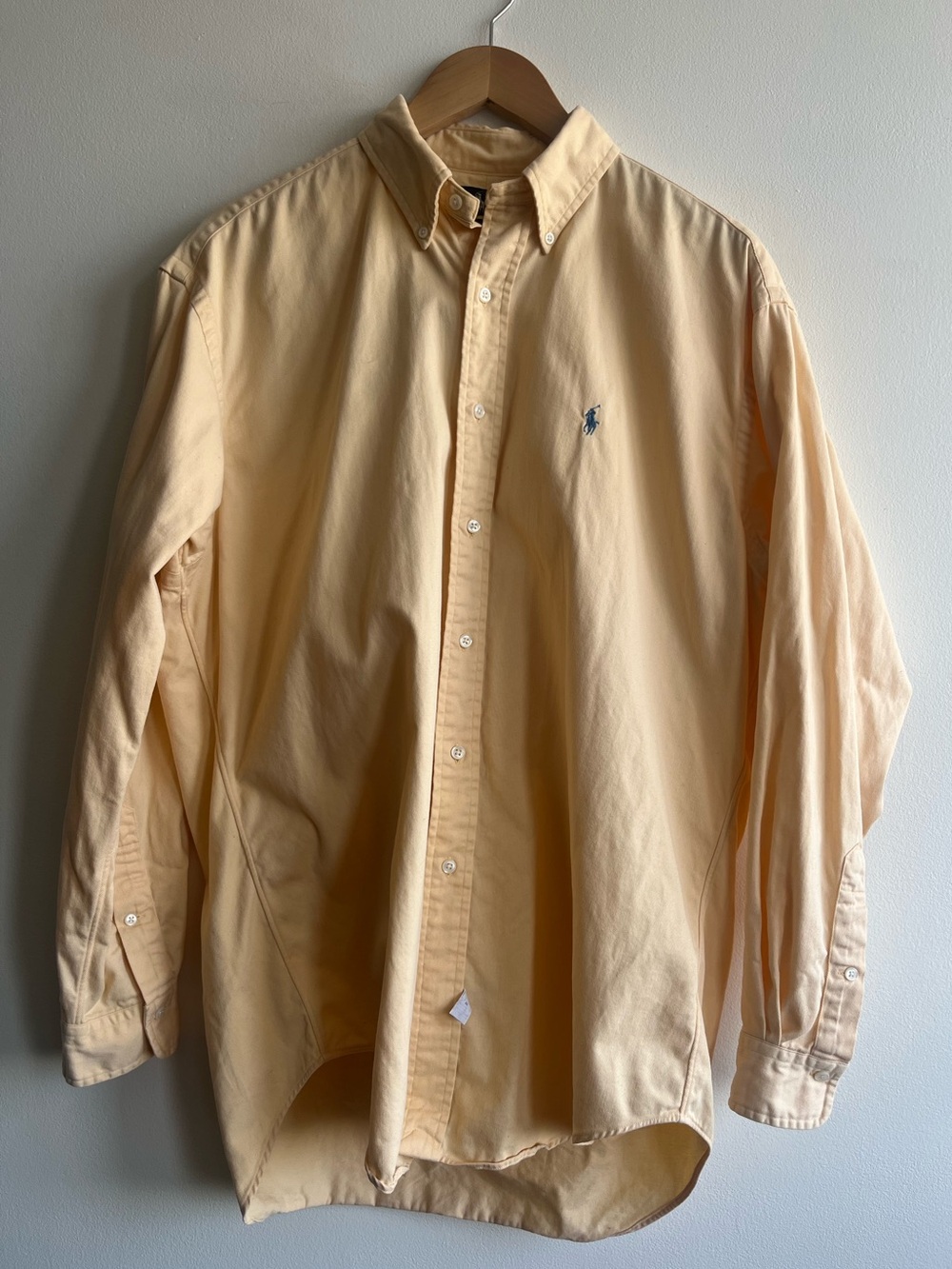 Polo Ralph Lauren Apricot Classic Button Down Oxford Shirt Cotton Men’s M Unisex